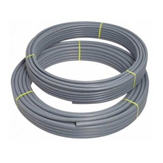 Polyplumb Barrier Polybutylene Pipe Coil Grey 15mm x 25mtr