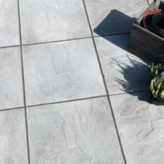Ryton Riven Paving Slab Grey 32x450x450mm
