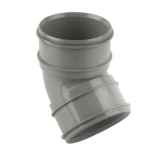 Solvent Weld Soil 135° Bend Double Socket PVCu Grey Olive 110mm