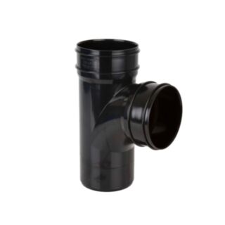 Solvent Weld Soil 92.5° Branch Double Socket Black 110mm