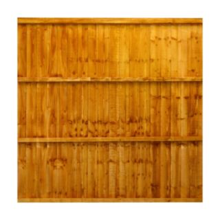 Standard Featheredge Fence Panel Autumn Gold 1828x1828mm