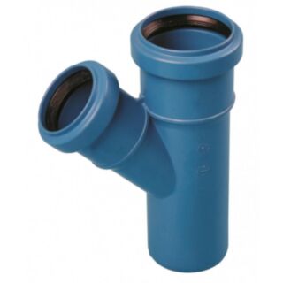 valsir Triplus Acoustic dB12 Pipe Reducing Branch 45° 75mm To 50mm
