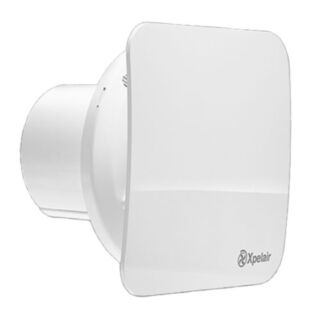 Xpelair Simply Silent Bathroom Fan Timed With Circular & Square Baffles 100mm