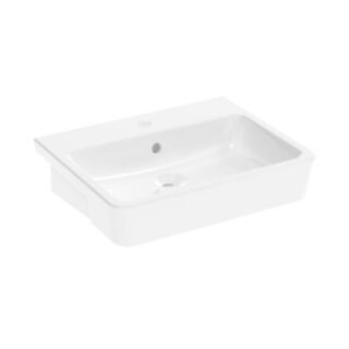 Saneux Uni 1 Tap Hole Semi Recessed Wash Basin 400x500mm