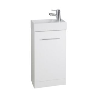 Kartell K-Vit Impakt Cube Cloakroom Unit Gloss White 220x410mm