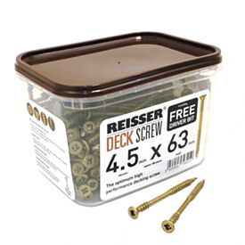 Reisser Decking Screws Tub 4.5x63mm 200pk