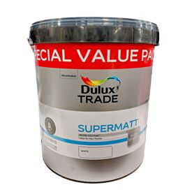 Dulux Trade Supermatt Paint White 12ltr
