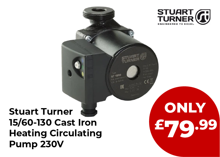 Stuart Turner 15/60-130 Cast Iron Heating Circulating Pump 230V