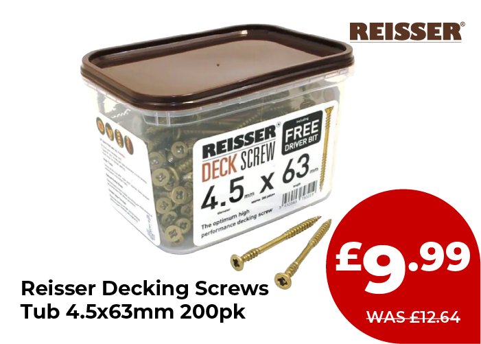 Reisser Decking Screws Tub 4.5x63mm 200pk