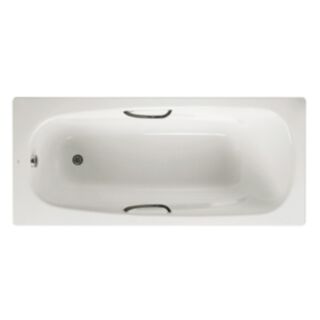 Roca Carla Steel Bath 2 Tap Hole Anti Slip 700x1600mm