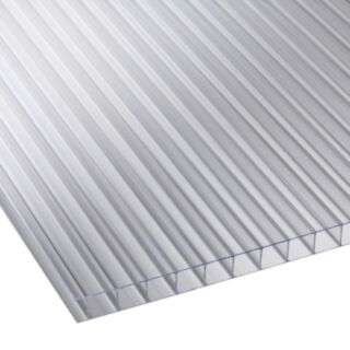 10mm Corotherm Twinwall Polycarbonate Roof Sheet Clear 700x3000mm