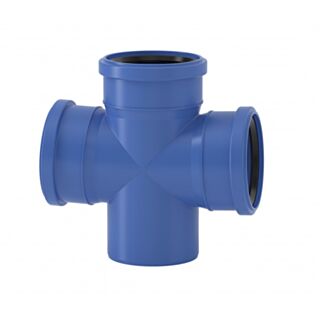 valsir Triplus Acoustic dB12 Pipe Reducing Double Branch 87° 110x50x50mm